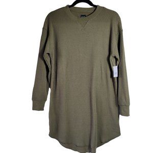 NEW GAP PAJAMA/CASUAL LONG SLEEVE TOP SIZE XS PETITE GREEN